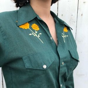 70s Vintage Button Up